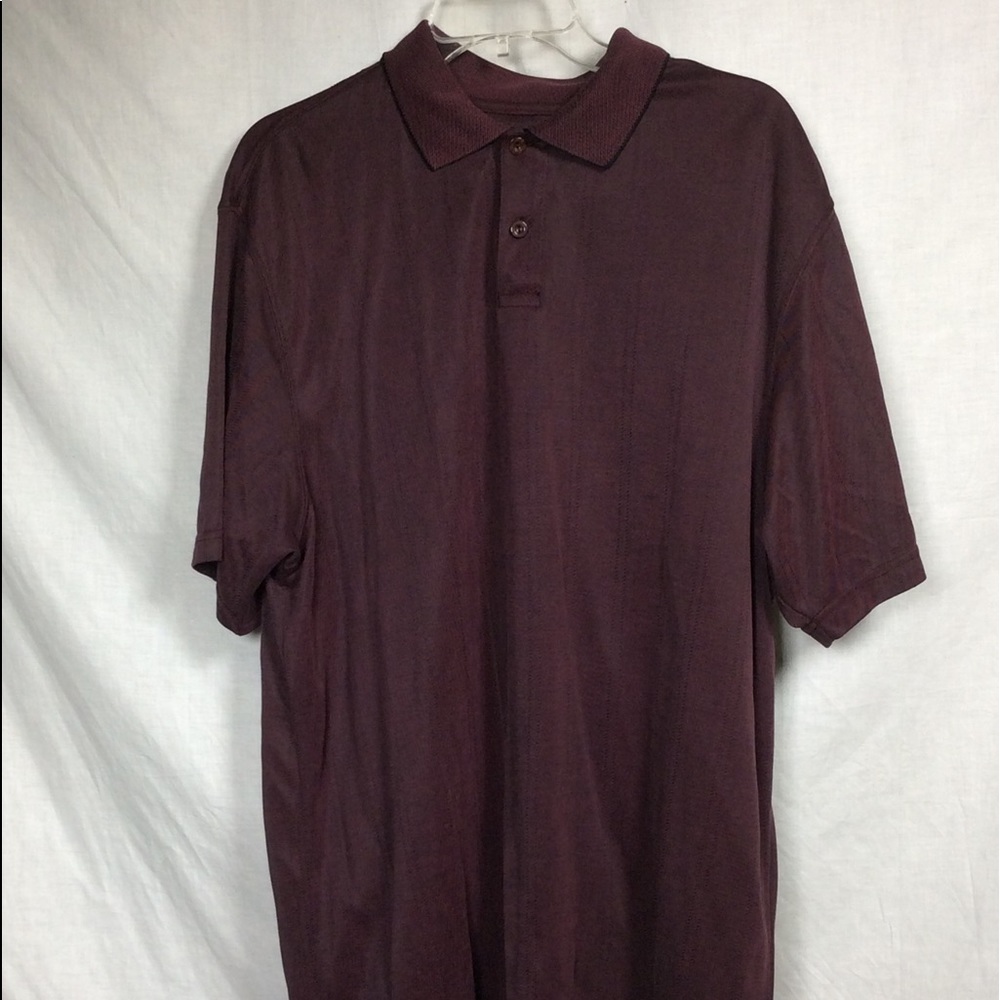 Marc Edwards Men’s Burgundy Polo Shirt Sz L